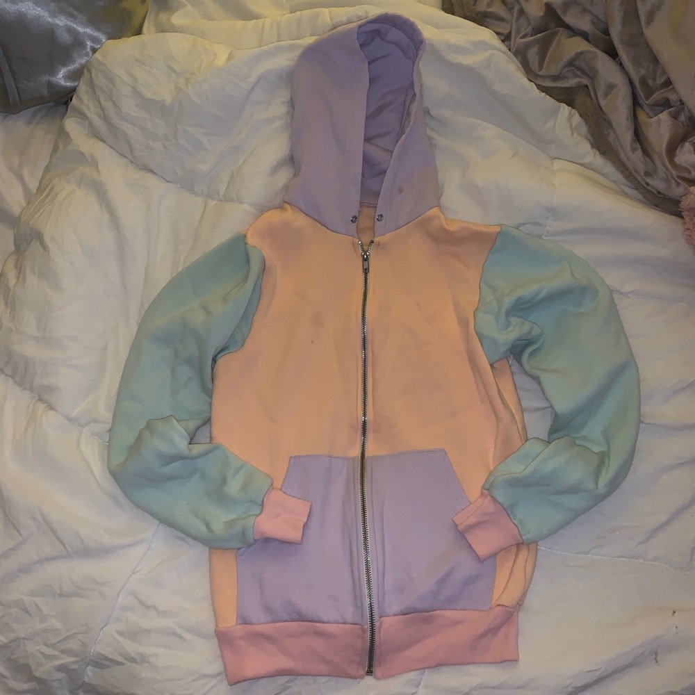 American Apparel pastel multicolored jacket